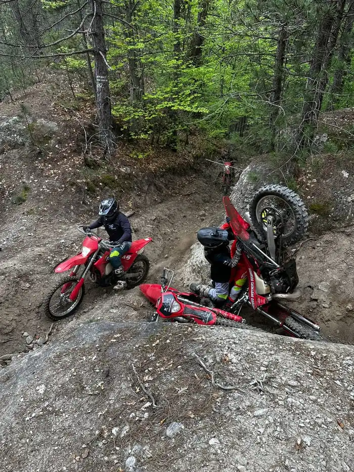 A technical mountain section on a Bansko trail